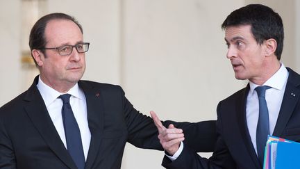 François Hollande et Manuel Valls à l'Elysée, le 10 février 2016. (NIVIERE / SIPA)