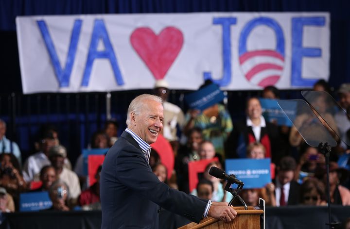 Joe Biden au&nbsp;Chesterfield Country Fairgrounds, &agrave;&nbsp;Chesterfield, en&nbsp;Virginie (Etats-Unis), le&nbsp;25 septembre 2012. (WIN MCNAMEE / GETTY IMAGES NORTH AMERICA / AFP)