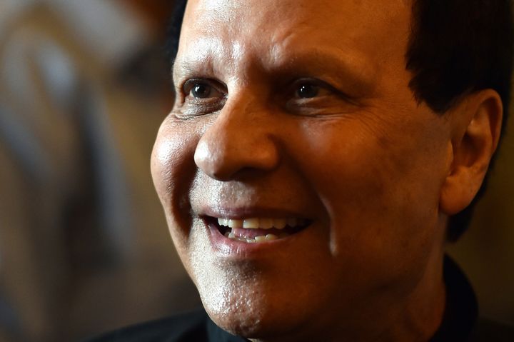 Azzedine Alaia lors de son expo "Azzedine Alaia's soft sculpture" à Rome, 2015
 (GABRIEL BOUYS / AFP)