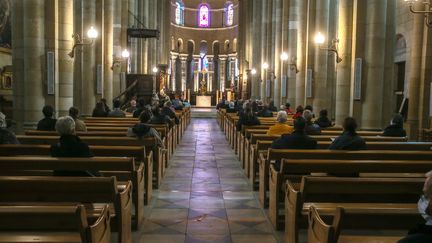 La cathédrale Saint-Apollinaire de Valence, le 1er novembre 2020. (NICOLAS GUYONNET / HANS LUCAS)