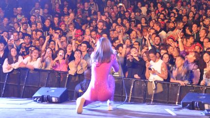 Les fans au concert de Yelle, vendredi à Rock en Seine 2018.
 (Olivier Flandin / FTV)