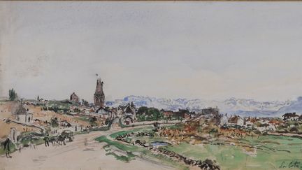 Johan-Barthold Jongkind (1819-1891) La plaine à la Côte-Saint-André, 1878 Aquarelle et crayon sur papier Collection&nbsp;particulière (Musée Hébert/Département de l’Isère)