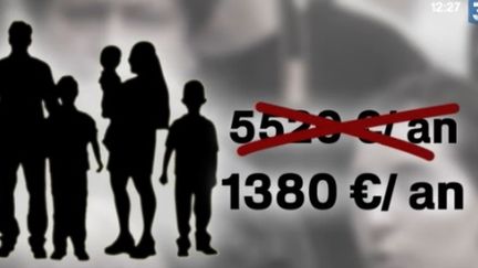 Les allocations familiales d&eacute;pendront des revenus. (CAPTURE D'ÉCRAN FRANCE 3)