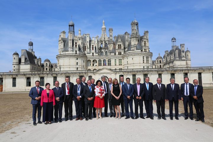 Domaine national de Chambord ( Loir-et-Cher ), le 2 septembre 2016. Séminaire&nbsp;des ministres européens&nbsp;de l'agriculture au sujet de la PAC (MAXPPP)