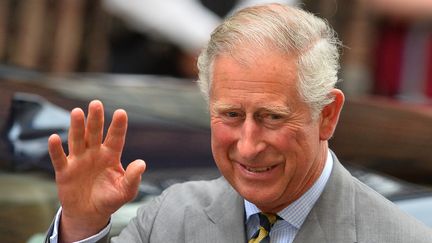 Le prince Charles s'est&nbsp;rendu &agrave; la maternit&eacute; de l'h&ocirc;pital St Mary de Londres (Grande-Bretagne) pour y rencontrer son premier petit-fils, le 23 juillet 2013. (BEN STANSALL / AFP)