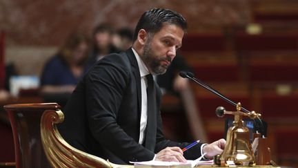 Hugues Renson à l'Assemblée nationale à Paris le 28 juillet 2017. Illustration. (JACQUES DEMARTHON / AFP)