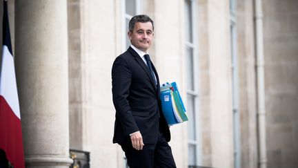 Le ministre de l'Intérieur, Gérald Darmanin, à la sortie du Conseil des ministres, le 15 juillet 2020. (NICHOLAS ORCHARD / HANS LUCAS / AFP)