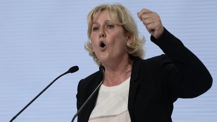 La d&eacute;put&eacute;e europ&eacute;enne des R&eacute;publicains, Nadine Morano, lors du congr&egrave;s de son parti, le 30 mai 2015 &agrave; Paris. (STEPHANE DE SAKUTIN / AFP)