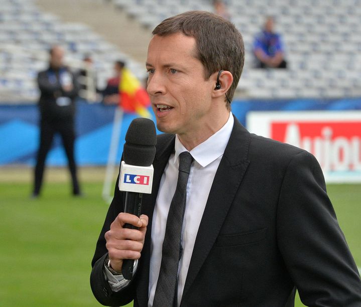 Grégoire Margotton, journaliste spécialiste football de TF1&nbsp; (PHILIPPE RENAULT / MAXPPP)