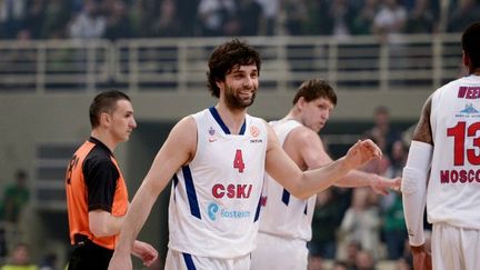 Milos Teodosic et ses coéquipiers (CSKA Moscou)