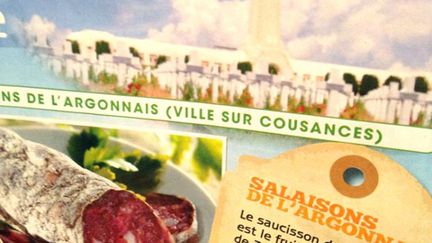 &nbsp; (Le catalogue du supermarché Cora avec l'Ossuaire et du saucisson © DR)