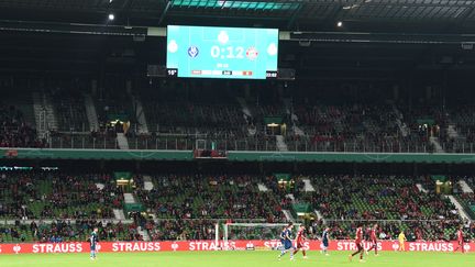 Carton plein pour le Bayern, qui remporte le premier tour de Coupe d'Allemagne face au Bremer SV, 12-0. (CARMEN JASPERSEN / AFP)