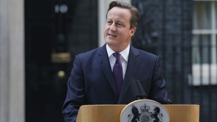 Le Premier ministre britannique, David Cameron,&nbsp;lors d'une allocution au 10 Downing Street &agrave; Londres (Royaume-Uni), le 19 septembre 2014. (SUZANNE PLUNKETT / REUTERS)