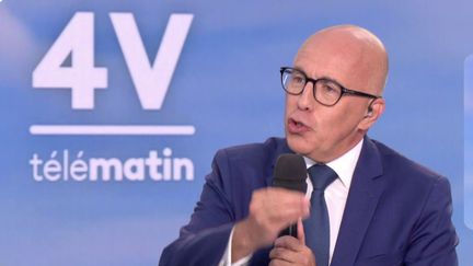 Éric Ciotti, président du groupe "A droite" à l'Assemblée nationale et député des Alpes-Maritimes, était l'invité des "4 Vérités", mercredi 4 septembre. (France 2)