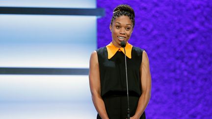 Allyson Felix lors d'une cérémonie de récompenses sportives, le 29 novembre 2017 à Westwood, en Californie (Etats-Unis). (JOSH LEFKOWITZ / GETTY IMAGES NORTH AMERICA / AFP)