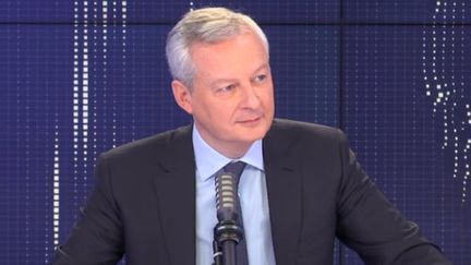 Bruno Le Maire, ministre de l'Economie, des Finances et de la Relance, sur franceinfo lundi 10 mai 2021. (FRANCEINFO / RADIOFRANCE)