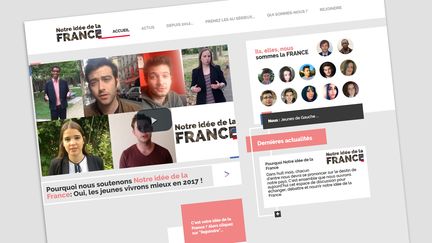 Le site Notre idée de la France mis en ligne le 27&nbsp;septembre. (notreideedelafrance.fr)