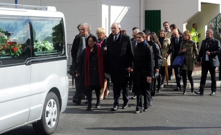 Aux obsèques de Pierre Tchernia samedi 15 octobre 2016 à Névez (Finistère).
 (Fred Tanneau / AFP)