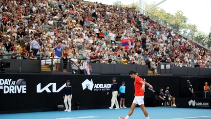 4000 spectateurs viennent applaudir les meilleurs joueurs mondiaux à Adélaïde (KELLY BARNES / AAP)