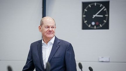 Le chancelier allemand Olaf Scholz, le 24 janvier 2023 à Berlin (Allemagne). (KAY NIETFELD / DPA / AFP)