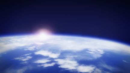 Un &eacute;tudiant am&eacute;ricain a envoy&eacute; un ballon &eacute;quip&eacute; de micros dans la stratosph&egrave;re, le 9 ao&ucirc;t 2014.&nbsp; (TETRA IMAGES RF / GETTY IMAGES )