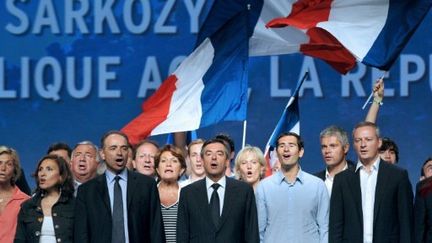 La Marseillaise entonnée lors du Campus UMP de Marseille, le 4 septembre 2011 (GERARD JULIEN / AFP)