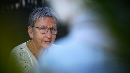 Martine Froger, à Varilhes, le 30 mars 2023. (LIONEL BONAVENTURE / AFP)