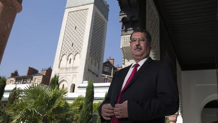 Anouar Kbibech, president du CFCM, à la Grande mosquée de Paris, le 17 juin 2015. (JOEL SAGET / AFP)