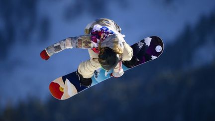 Jamie Anderson dans ses oeuvres (JAVIER SORIANO / AFP)