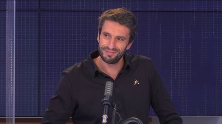 Tony Estanguet,&nbsp;président du comité d’organisation des JO et Jeux Paralympiques de Paris 2024, sur franceinfo le 9 août 2021. (FRANCEINFO / RADIO FRANCE)