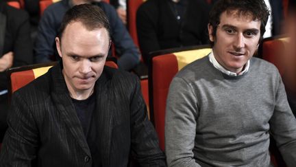 Chris Froome et Geraint Thomas (STEPHANE DE SAKUTIN / AFP)