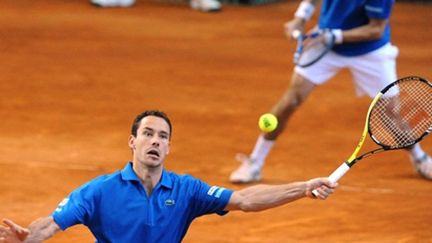 Michael Llodra et Julien Benneteau (SAMUEL KUBANI / AFP)