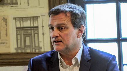 Louis Aliot, député du Rassemblment national, à Perpignan, dans les Pyrénées-Orientales, le 6 mars 2020. (MICHEL CLEMENTZ / MAXPPP)