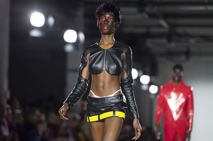 Mowalola Ogunlesi ah 2019-20 à la London Fashion Week, janvier 2019
 (NIKLAS HALLE&#039;N / AFP)