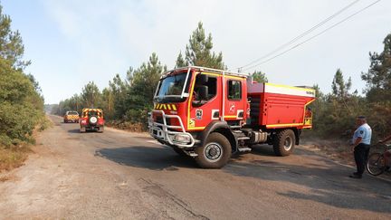 Un incendie s'est déclaré à Laluque (Landes), le 2 août 2022. (MAXPPP)