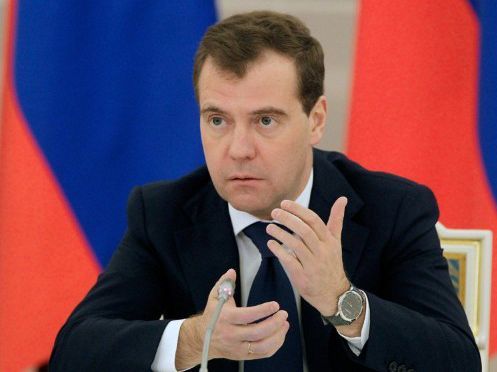 Malgré sa surprise face au taux de condamnation russe, le président Dmitry Medvedev a souhaité en 2009 resteindre l'utilisation des jurys populaires (réintroduits en 2003 en Russie) aux seuls crimes les plus graves. (MIKHAIL KLIMENTYEV / RIA / AFP)