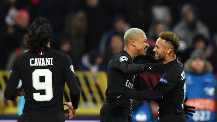 Cavani, Mbappé et Neymar (PSG) (ANDREJ ISAKOVIC / AFP)