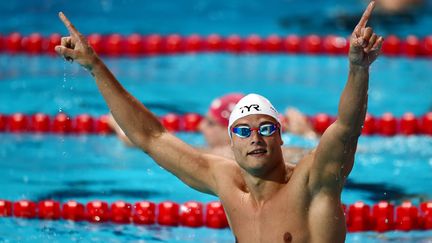  Florent Manaudou tient enfin son premier sacre mondial ! (CHRISTOPHE SIMON / AFP)