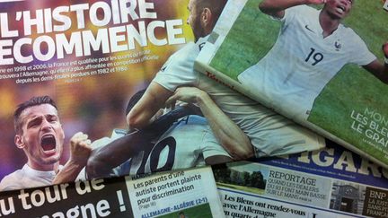 Les Unes de la presse après la victoire de la France contre le Nigeria