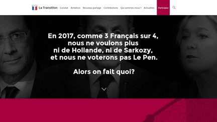 L'association La Transition a mis en ligne son site internet, le 17 janvier 2016. (LA TRANSITION)