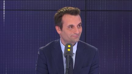 Florian Philippot était l'invité de franceinfo mardi 14 mai.&nbsp; (FRANCEINFO / RADIOFRANCE)