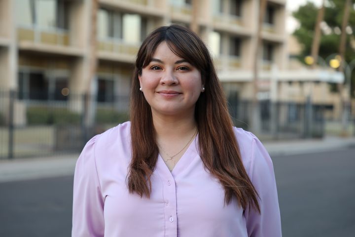 Reyna Montoya, fondatrice de l'organisation Aliento, le 7 octobre 2024 à Phoenix, dans l'Arizona (Etats-Unis). (VALENTINE PASQUESOONE / FRANCEINFO)