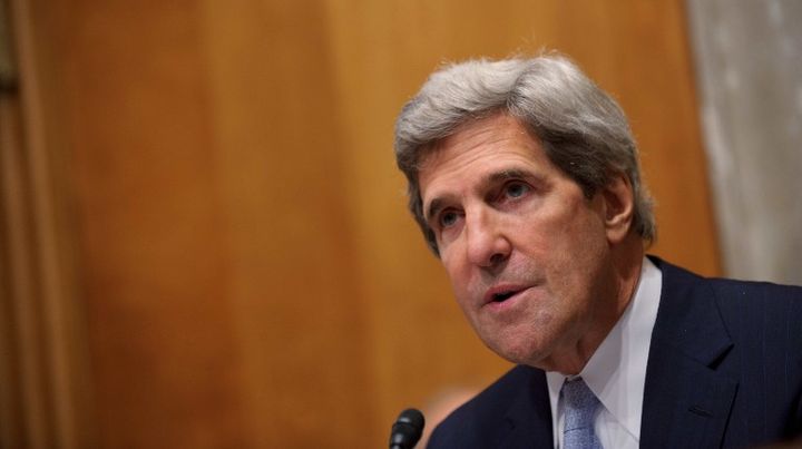 John Kerry (ici le 19 septembre 2012 &agrave; Washington)&nbsp;fait figure de favori. (MANDEL NGAN / AFP)