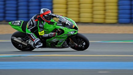 Matthieu Lagrive sur la Kawasaki N.11 (GUILLAUME SOUVANT / AFP)