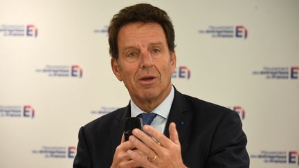 Le président du Medef, Geoffroy Roux de Bézieux, assure que la très grande majorité des entreprises respectent l'obligation du télétravail trois jours par semaine quand cela est possible. (ERIC PIERMONT / AFP)
