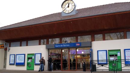 La gare de Yerres (Essonne), le 24 janvier 2011. (LOISY FLORIAN / MAXPPP)