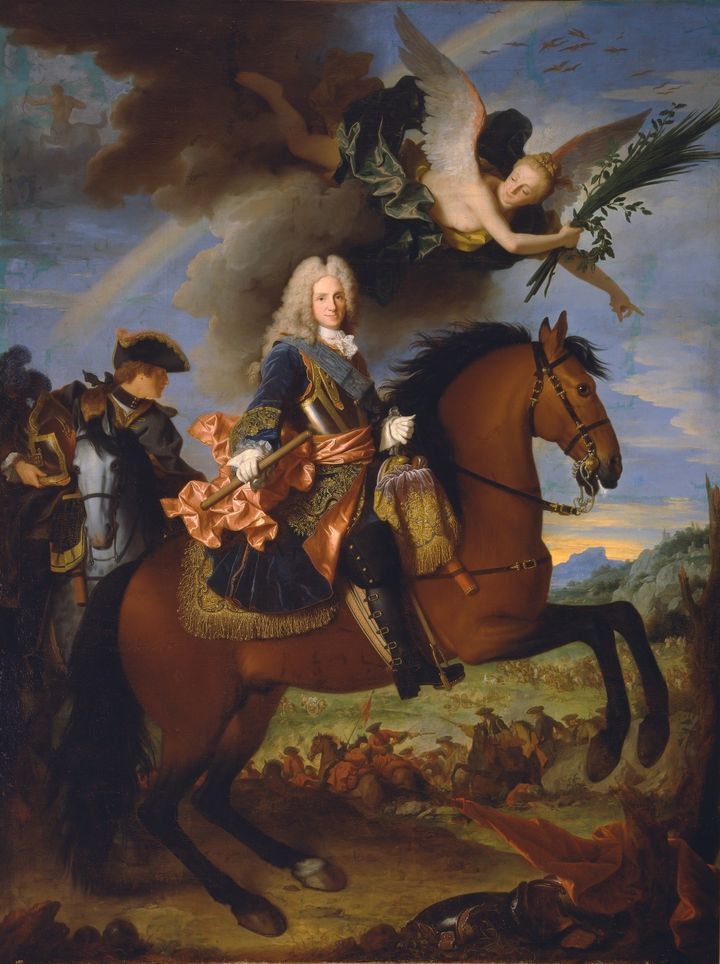 Jean Ranc (Montpellier, 1674 – Madrid 1735), Portrait équestre de Philippe V, roi d’Espagne, vers 1723, huile sur toile, 335 x 270 cm (Museo Nacional del Prado, Dist. RMN-GP / image du Prado)