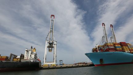 Le port du Havre, le 1er août 2019. (OLIVIER BOITET / MAXPPP)