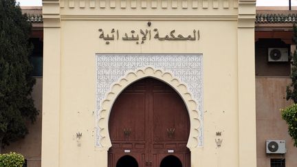 Tribunal de Marrakech où une jeune fille vient d'être condamnée à 3 ans et demi de prison pour des posts sur les réseaux sociaux. (FADEL SENNA / AFP)