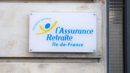 Le logo de l'Assurance retraite.&nbsp; (CHRISTOPHE MORIN / MAXPPP)